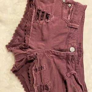 Maroon shorts